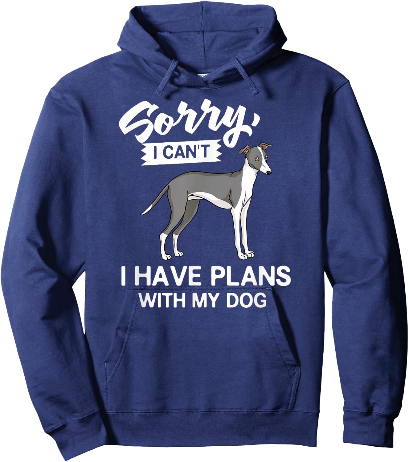 Italian Greyhound Dog Puppies Owner Lover Hoodie - Hoodie | Navy