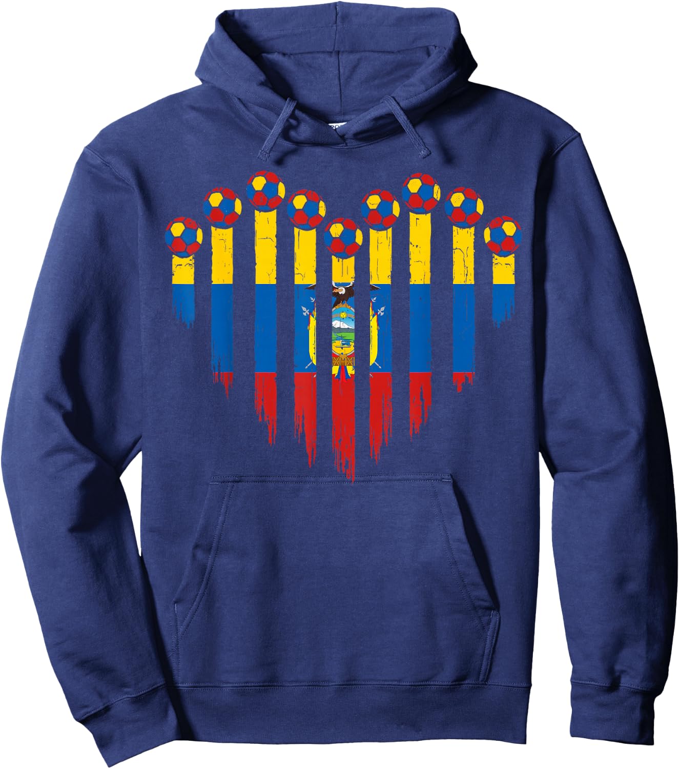 Ecuadorian Flag Novelty Ecuador Hoodie - Hoodie | Navy