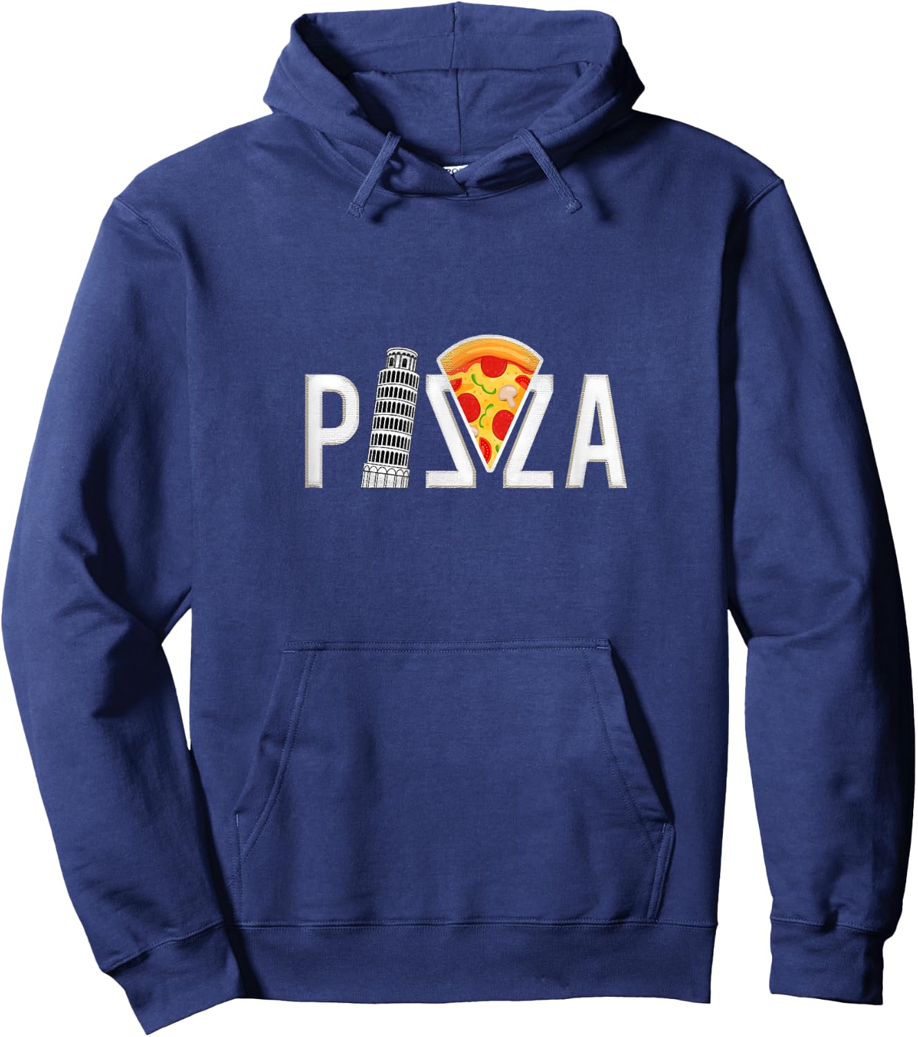 Pizza Pisa Tower, funny Hoodie - Hoodie | Navy