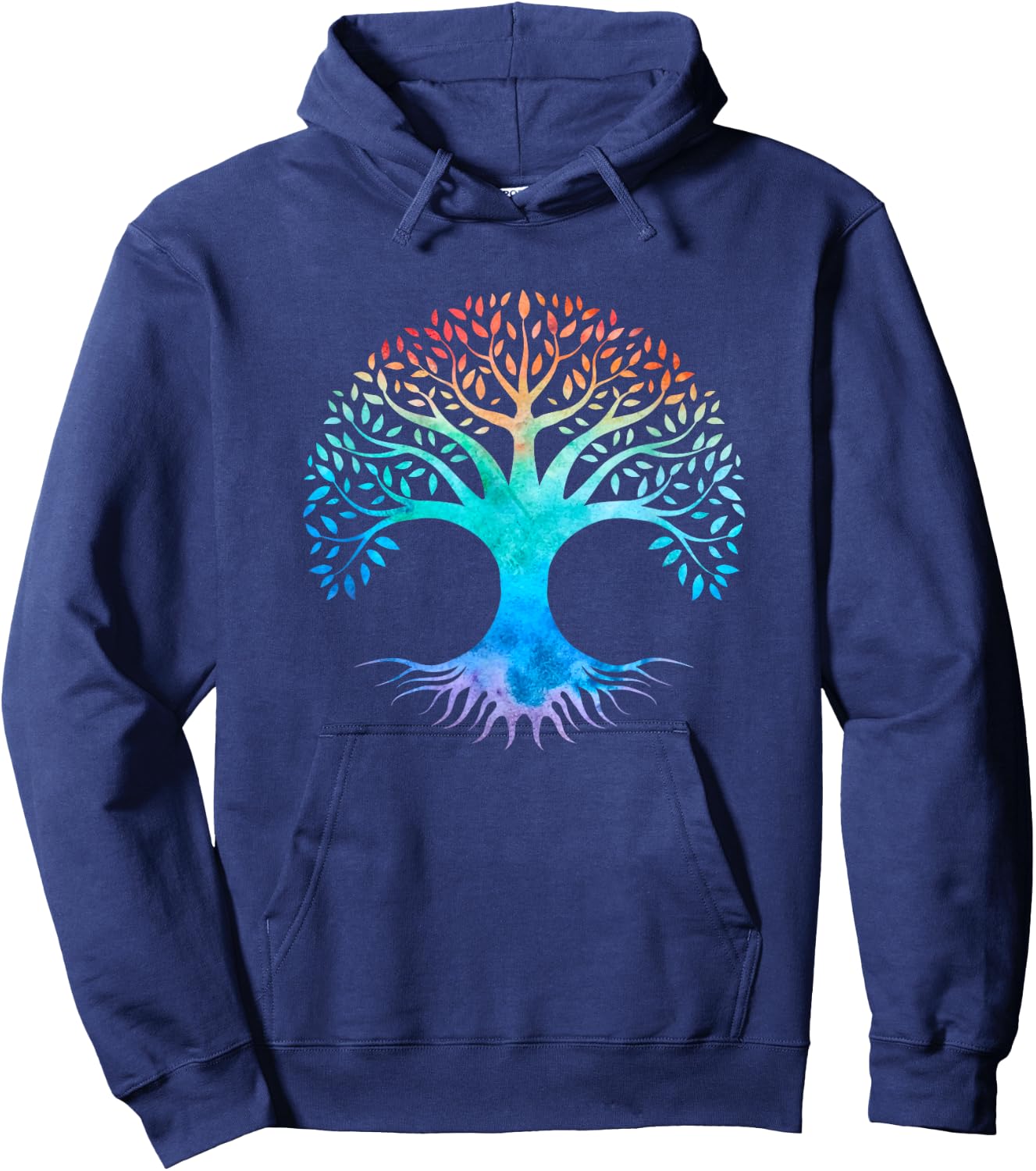 Tree of Life Symbol Colour Hoodie - Hoodie | Navy