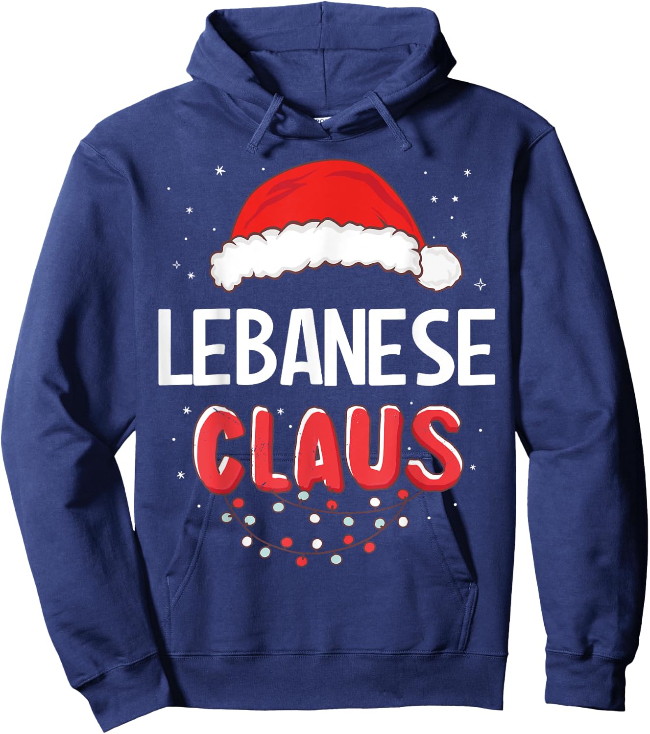 Lebanese Santa Claus Christmas Matching Costume Hoodie - Hoodie | Navy
