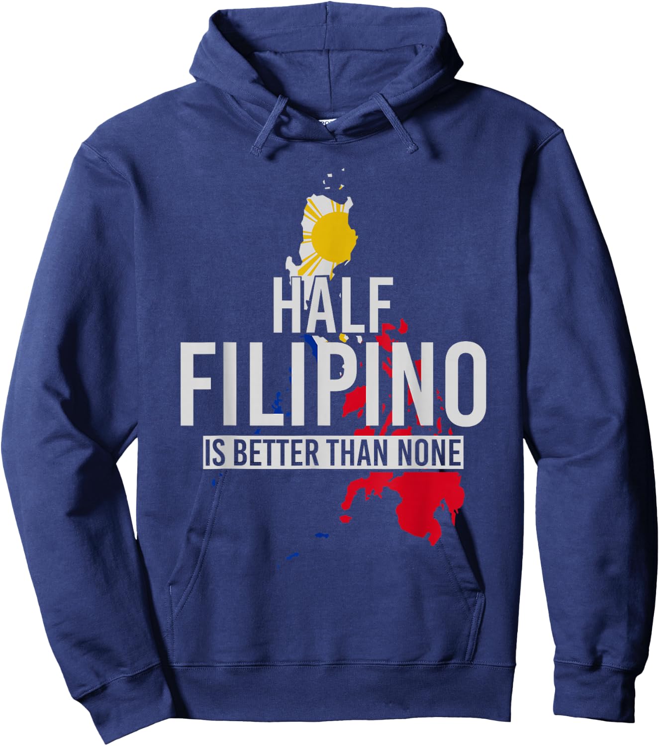 Filipino Roots Filipino Flag Funny Philippines Hoodie - Hoodie | Navy