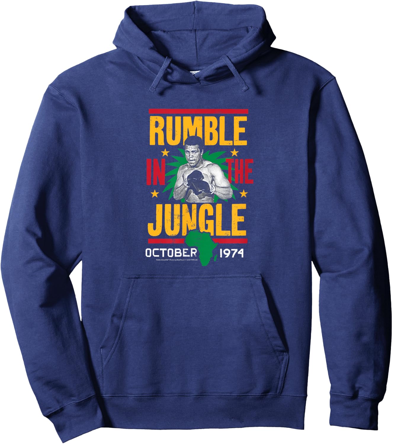 Muhammad Ali - Rumble In The Jungle Hoodie - Hoodie | Navy