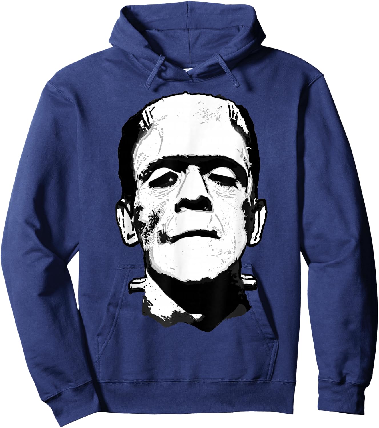 Halloween Frankenstein Monster Black and White Hoodie - Hoodie | Navy