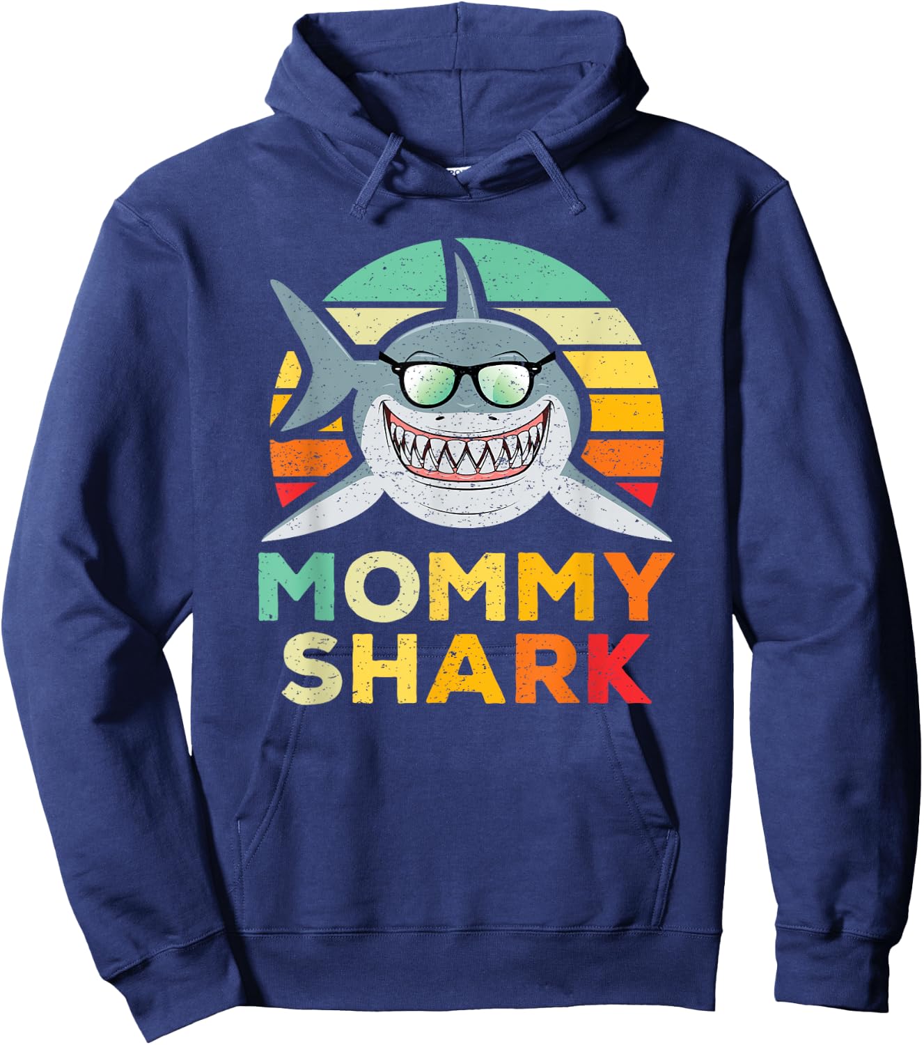 Mommy Shark Hoodie - Hoodie | Navy