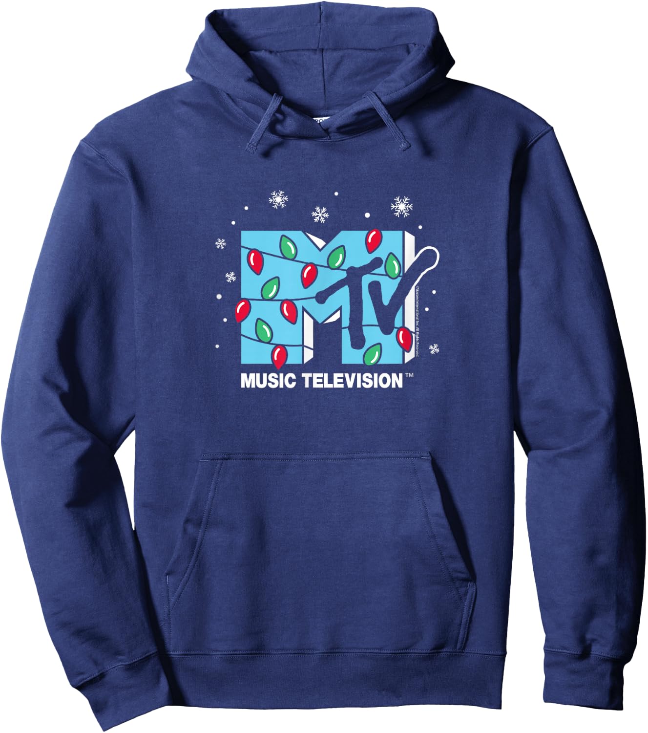 MTV - Christmas Lights Hoodie - Hoodie | Navy