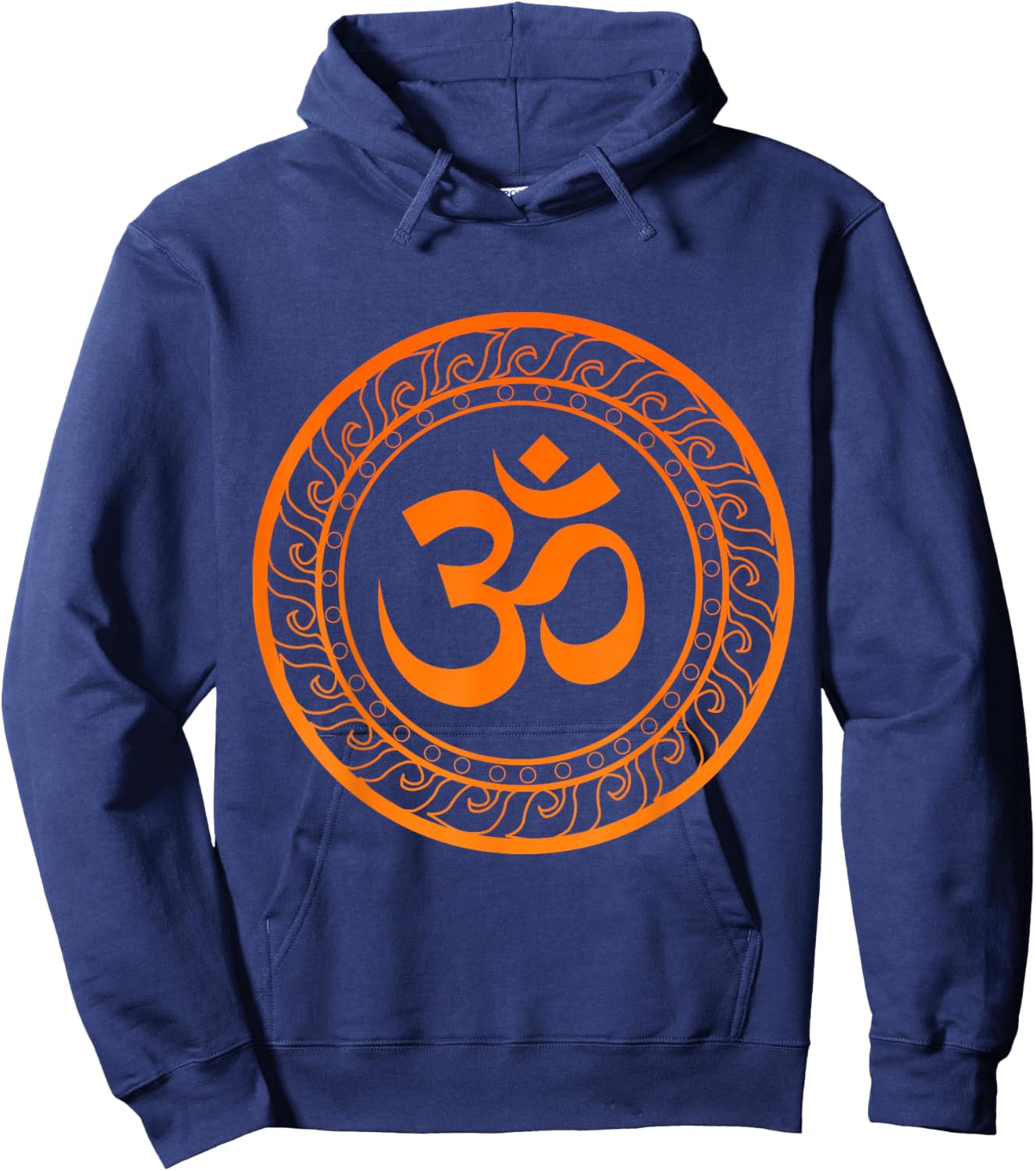 Om Ohm Aum Buddhism Symbol Yoga Sanskrit Hoodie - Hoodie | Navy