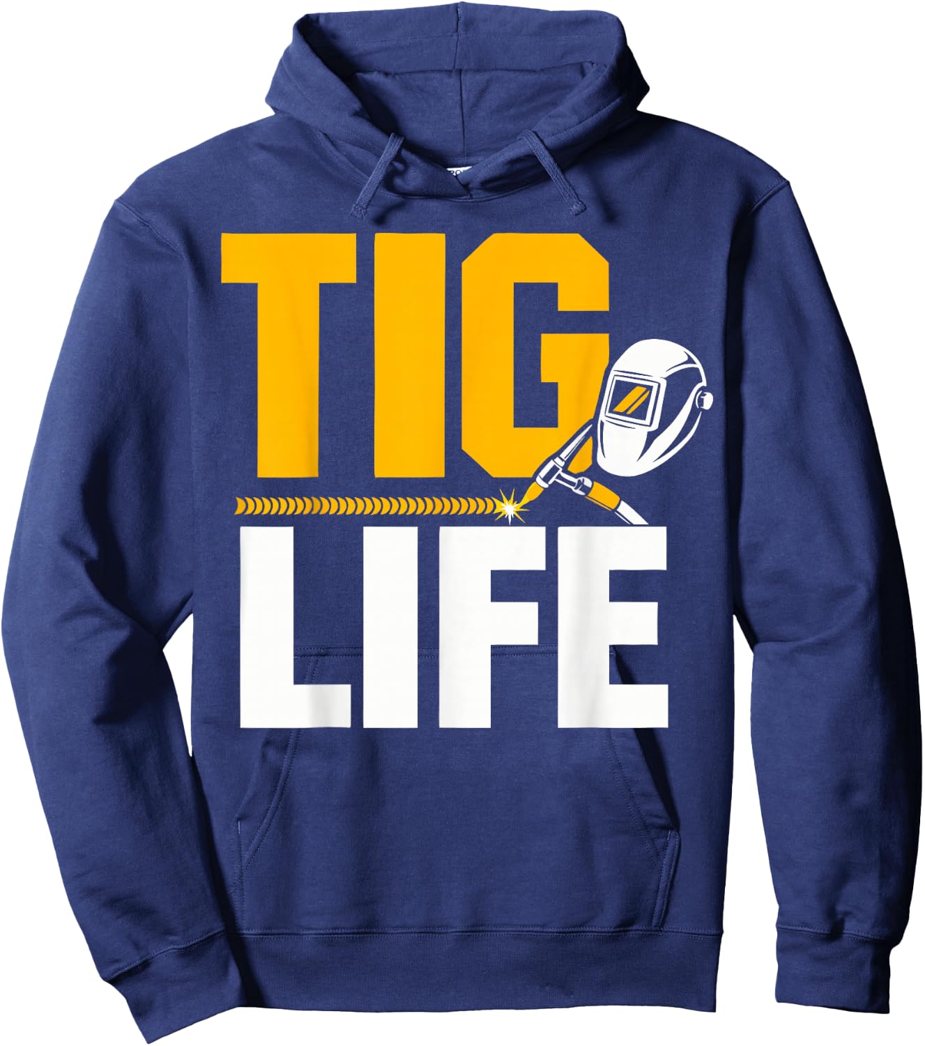 Pipeline Welder Tig Life Crew Welding Hoodie - Hoodie | Navy