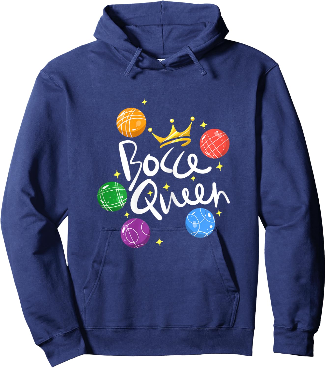 Bocce Ball Bocce Queen Hoodie - Hoodie | Navy