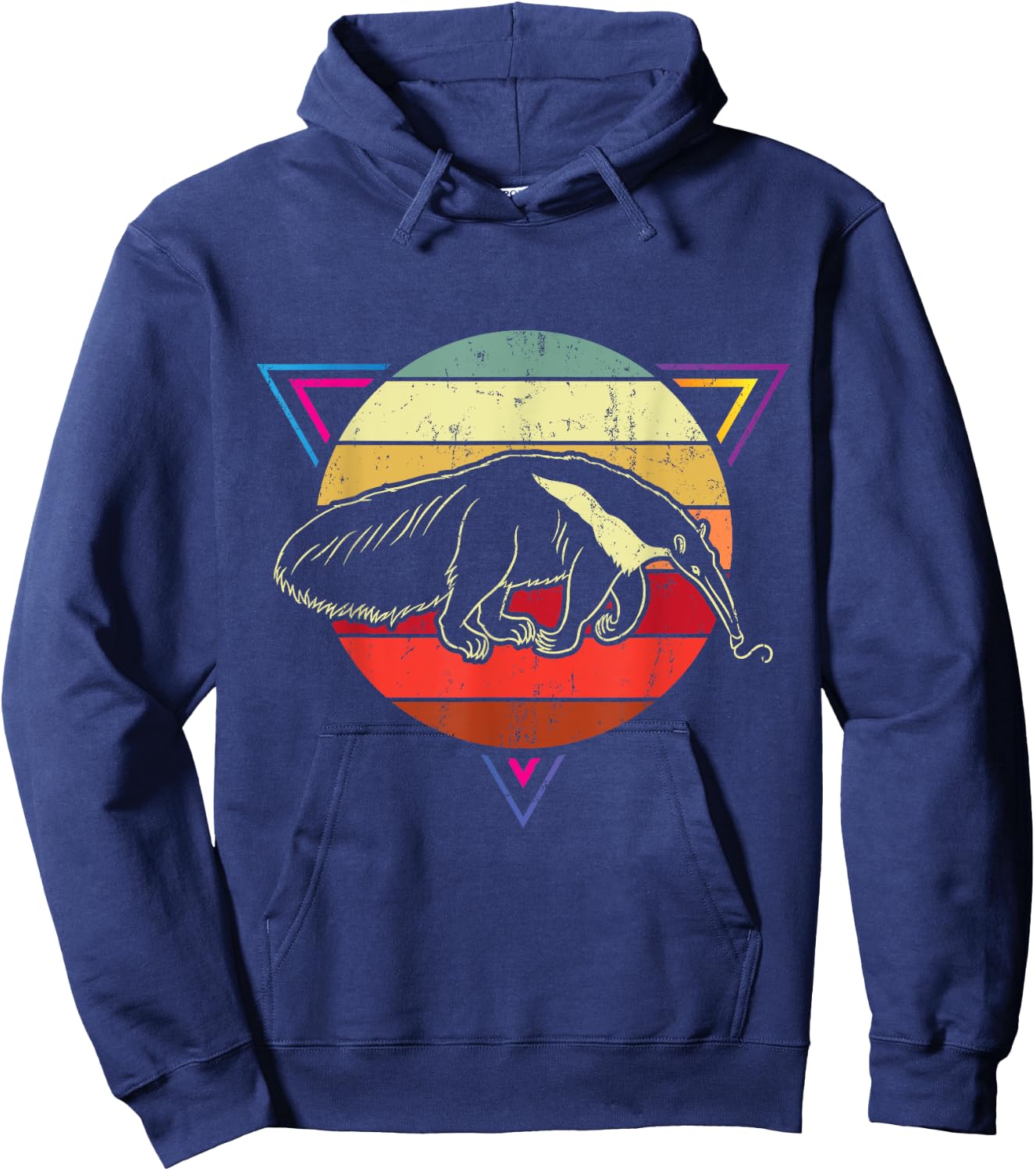 Anteater Vintage Black Adult Hoodie - Hoodie | Navy