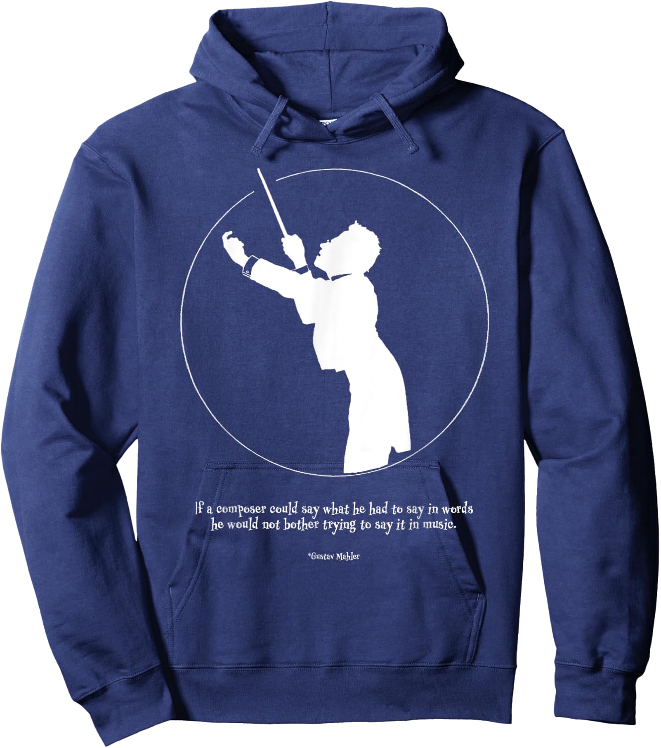 Gustav Mahler Conductor Composer Musician Gift Hoodie - Hoodie | Navy