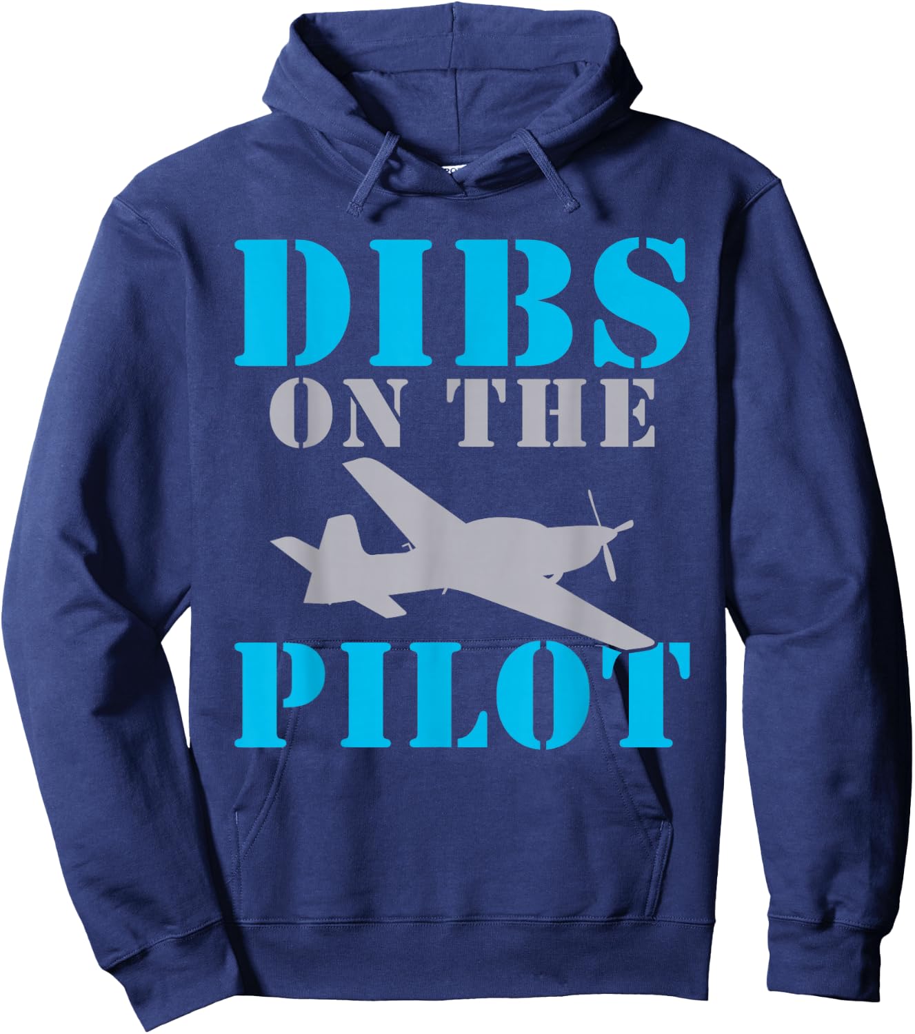 Airplane Flying Aircraft Dibs on the Pilot Hoodie - Hoodie | Navy