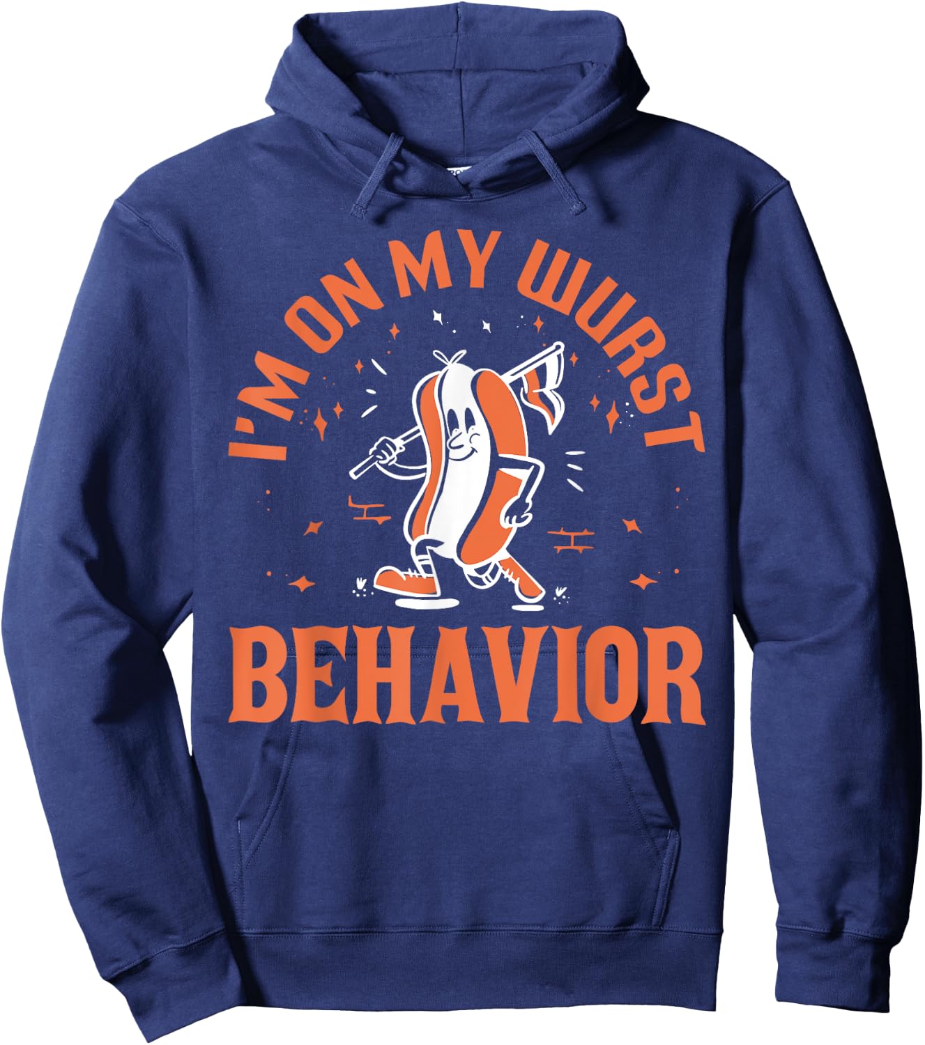 Oktoberfest 2023 I'm on my wurst Behavior funny Hoodie - Hoodie | Navy