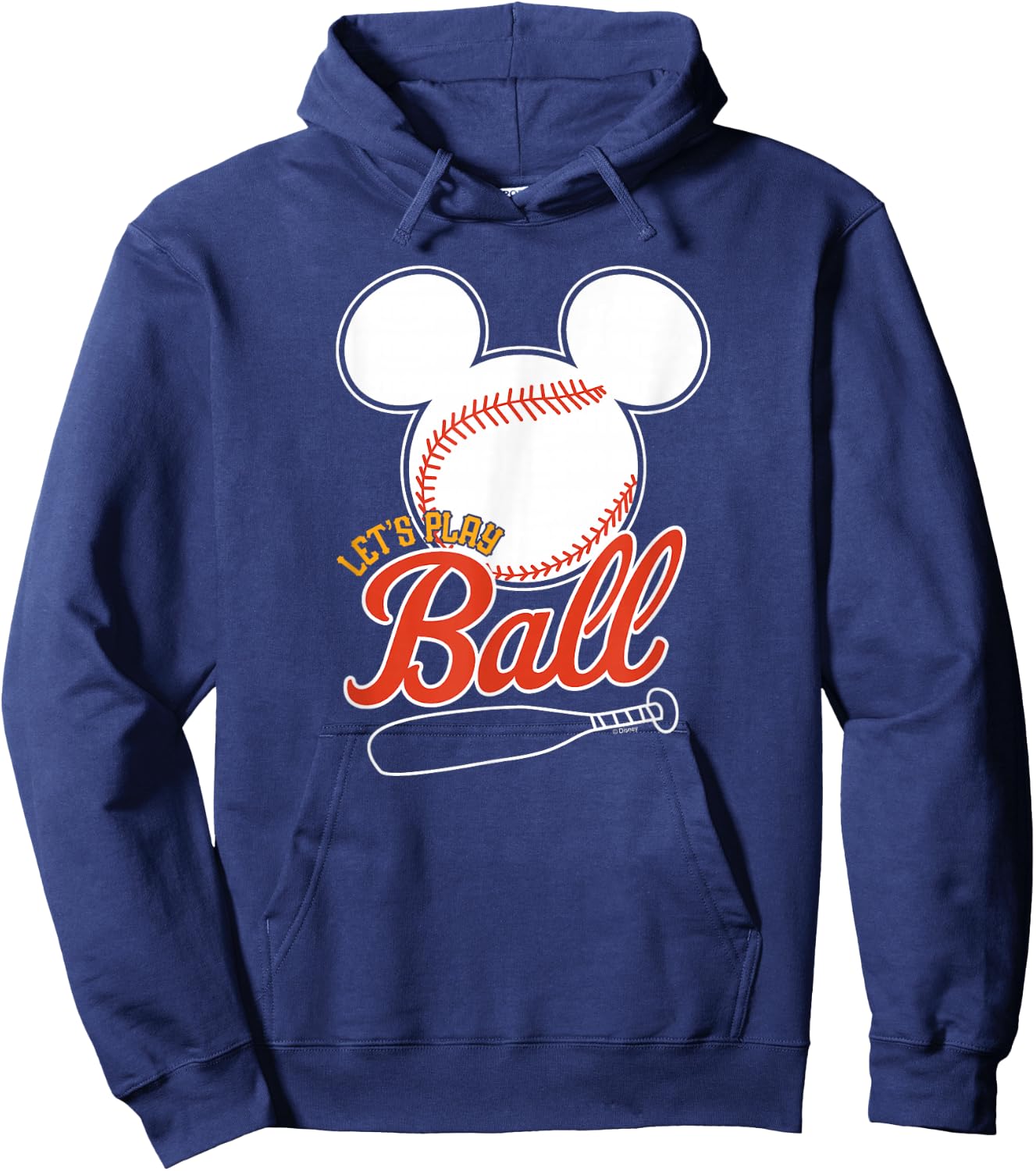Disney - Mickey Lets Play Ball Baseball Hoodie - Hoodie | Navy
