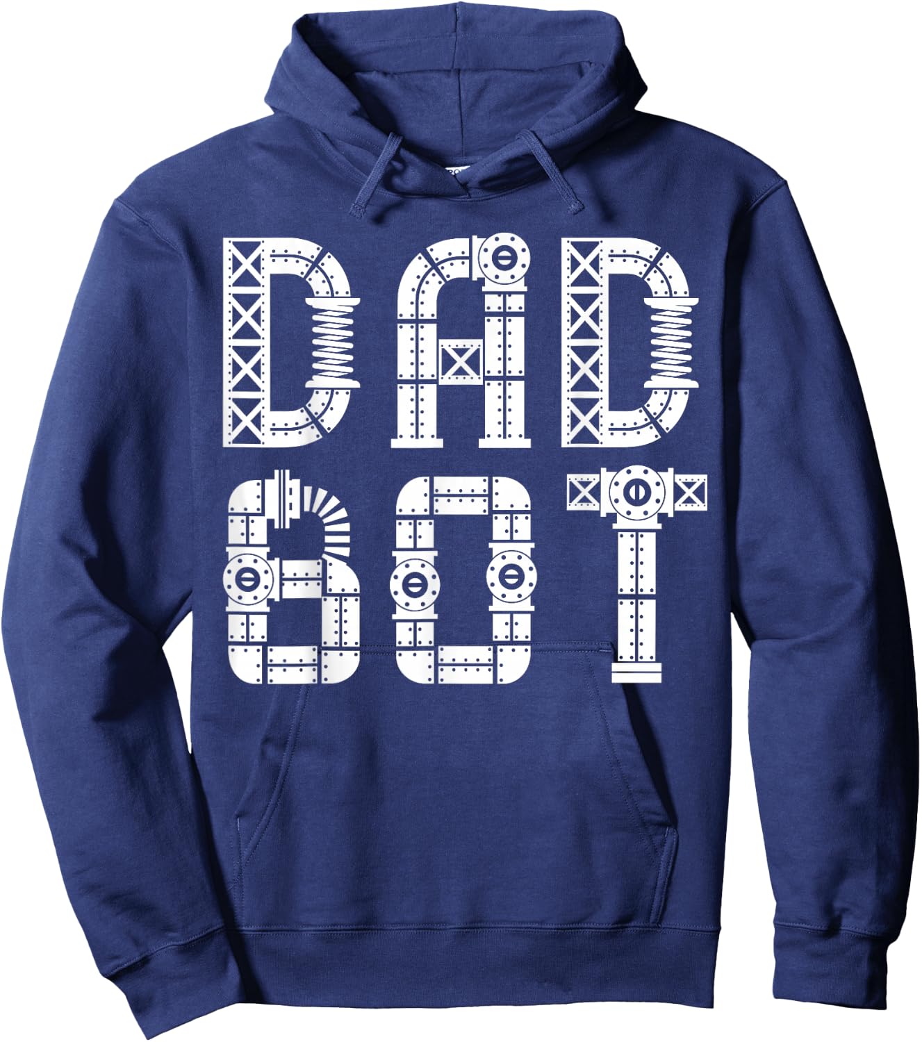 Matching Family Robot | Father's Day | Dad Bot Hoodie - Hoodie | Navy