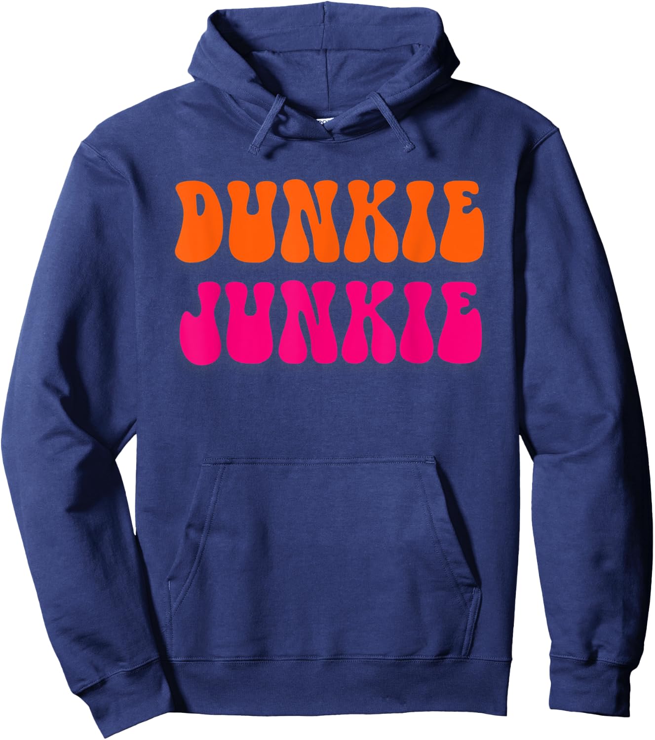 Dunkie Junkie Funny Coffee Lovers Hoodie - Hoodie | Navy