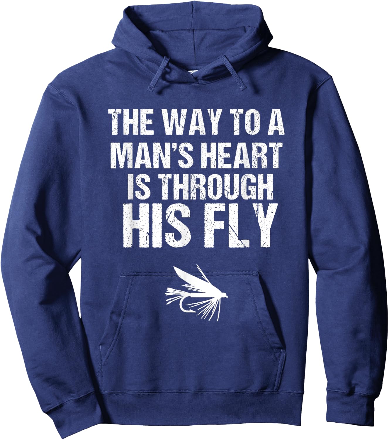 Funny Fly Fishing Gift | Funny Fly Fishing Hoodie - Hoodie | Navy