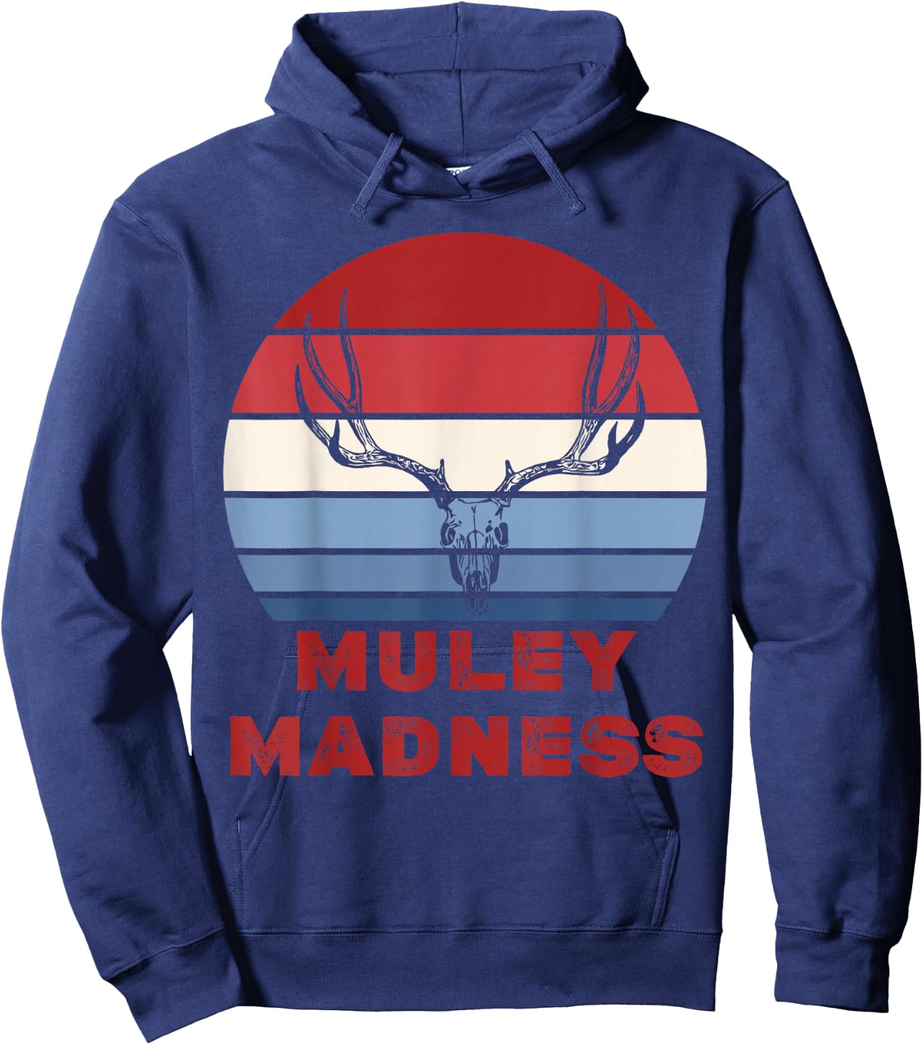 Muley Madness Mule Deer Hoodie - Hoodie | Navy