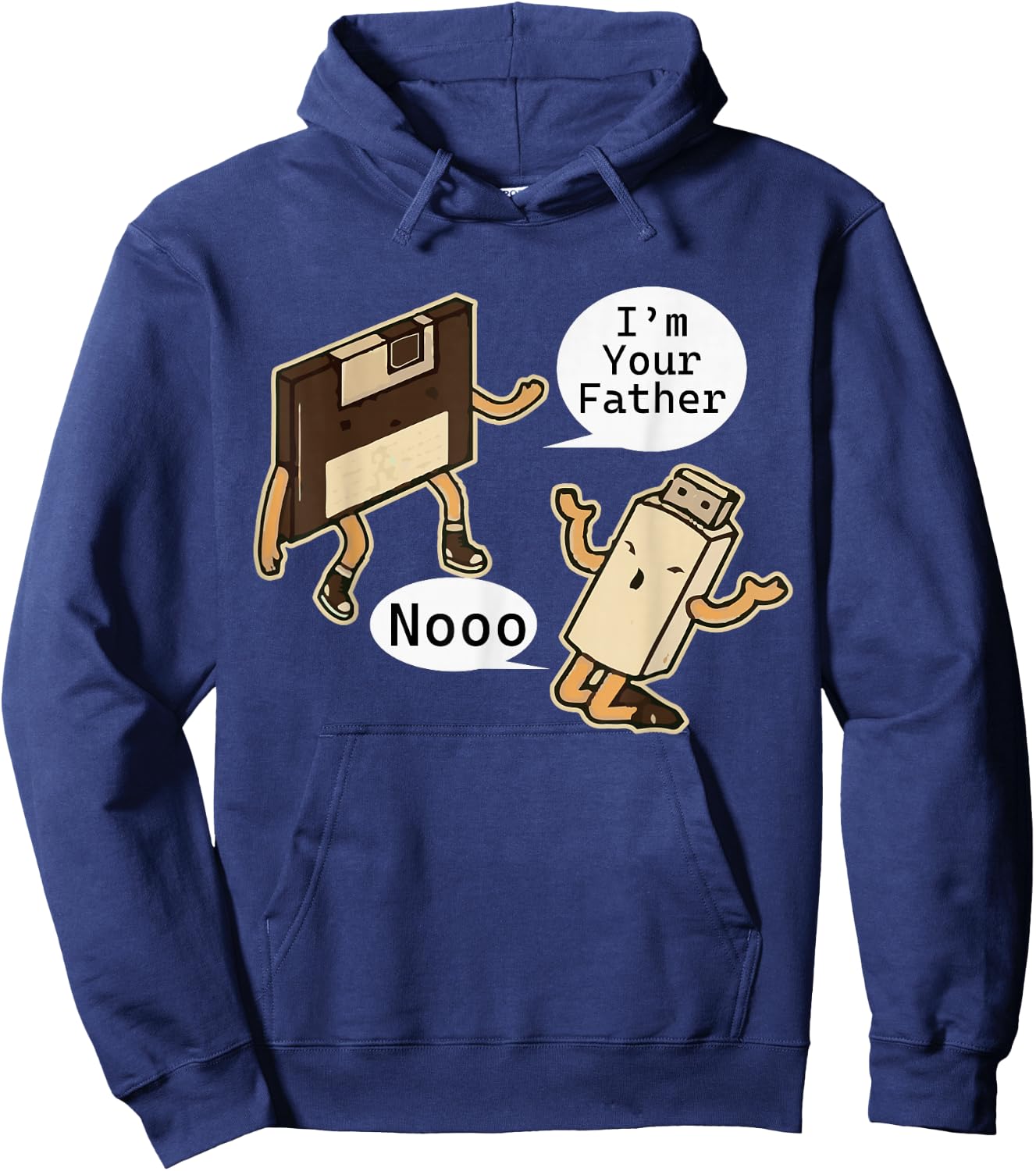 I'm Your Father Noooo Floppy Disk and USB Stick Hoodie - Hoodie | Navy