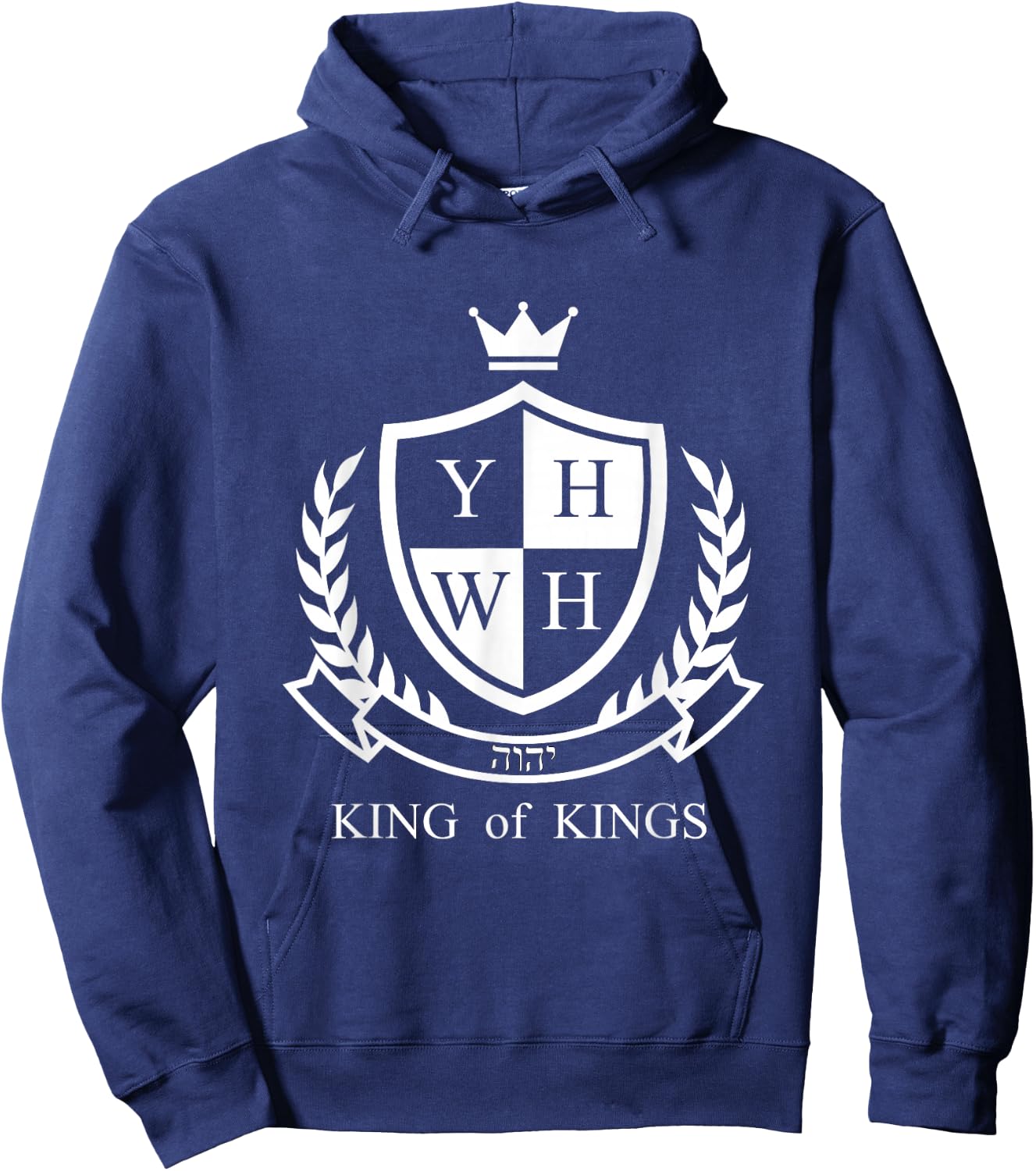 Yahweh King of Kings Hoodie - Hoodie | Navy