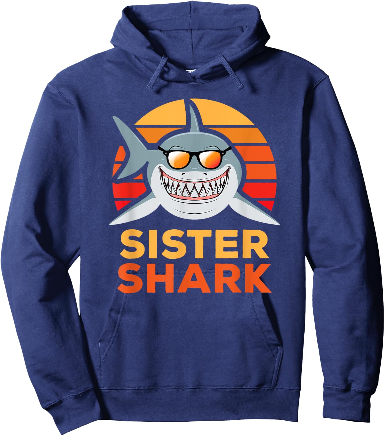 Sister Shark Hoodie - Hoodie | Navy