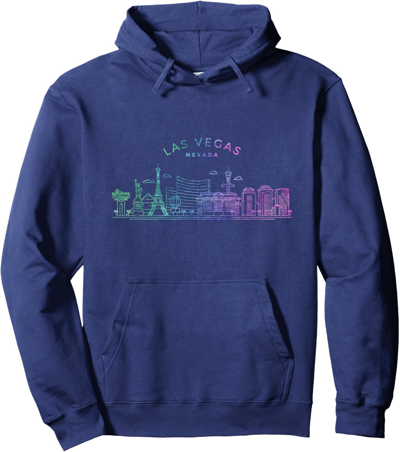 Las Vegas Skyline Cityscape City Metropole Hoodie - Hoodie | Navy