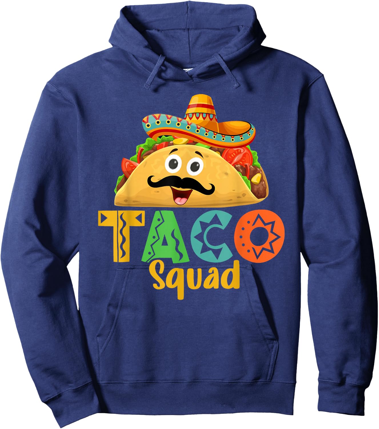 Mexican Food Lover Cinco de Mayo Taco Squad Hoodie - Hoodie | Navy