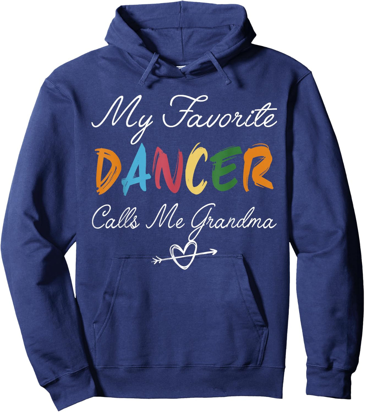 Vintage My Favorite Dancer Calls Me Grandma Hoodie - Hoodie | Navy