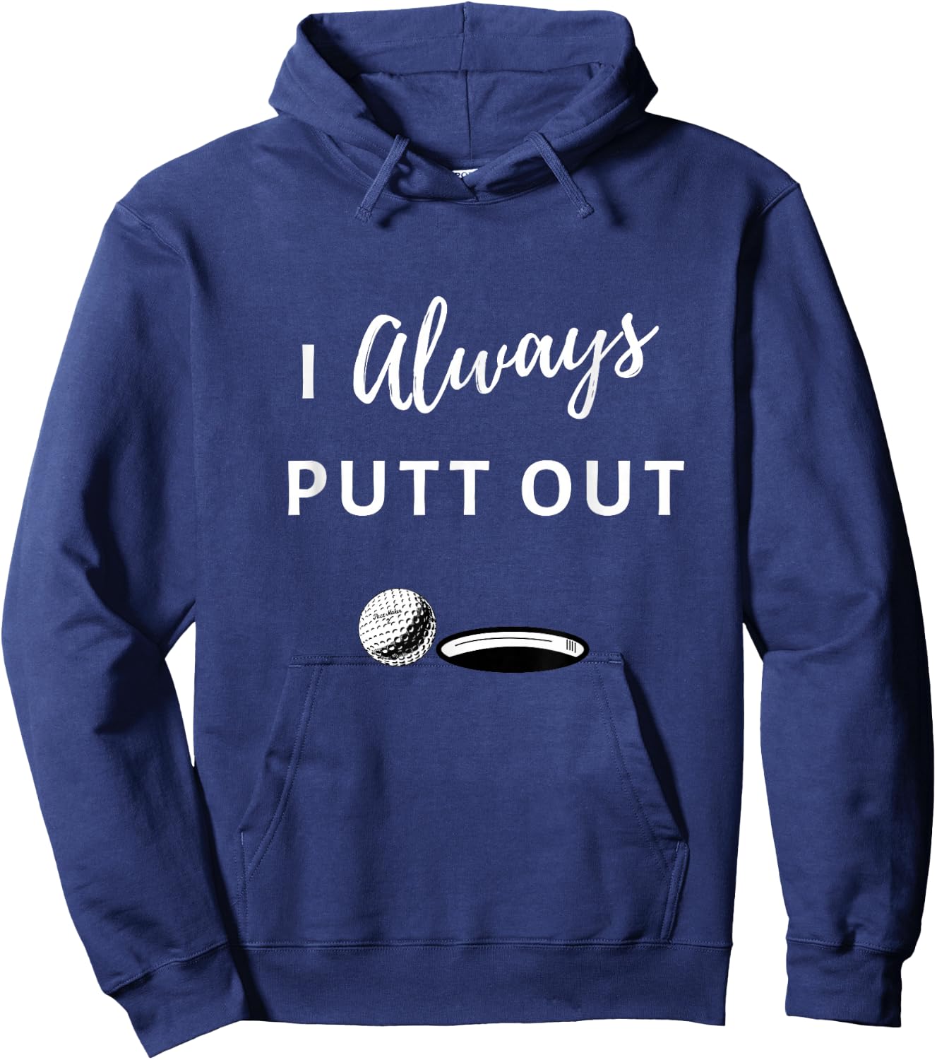 FORM Men's Fun Golf , Black, Small Hoodie - Hoodie | Navy