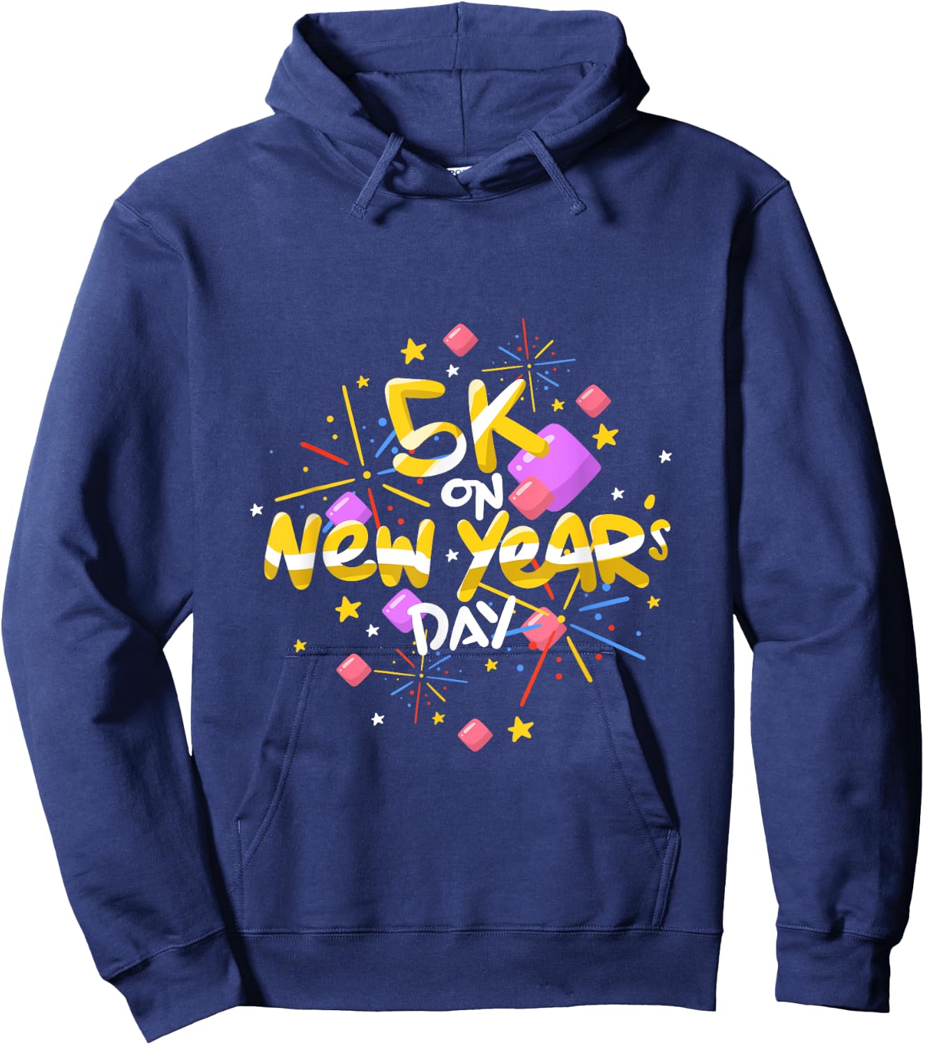 5K New Years Day Race T Shirt Runners Hoodie - Hoodie | Navy