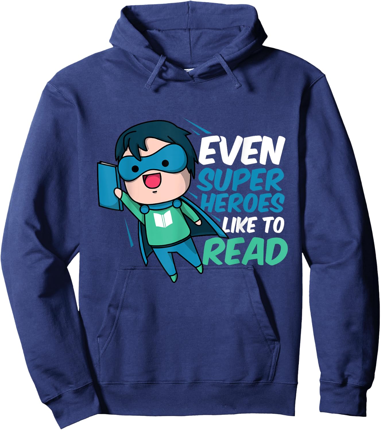 Super Hero Teacher Librarian Superhero Hoodie - Hoodie | Navy