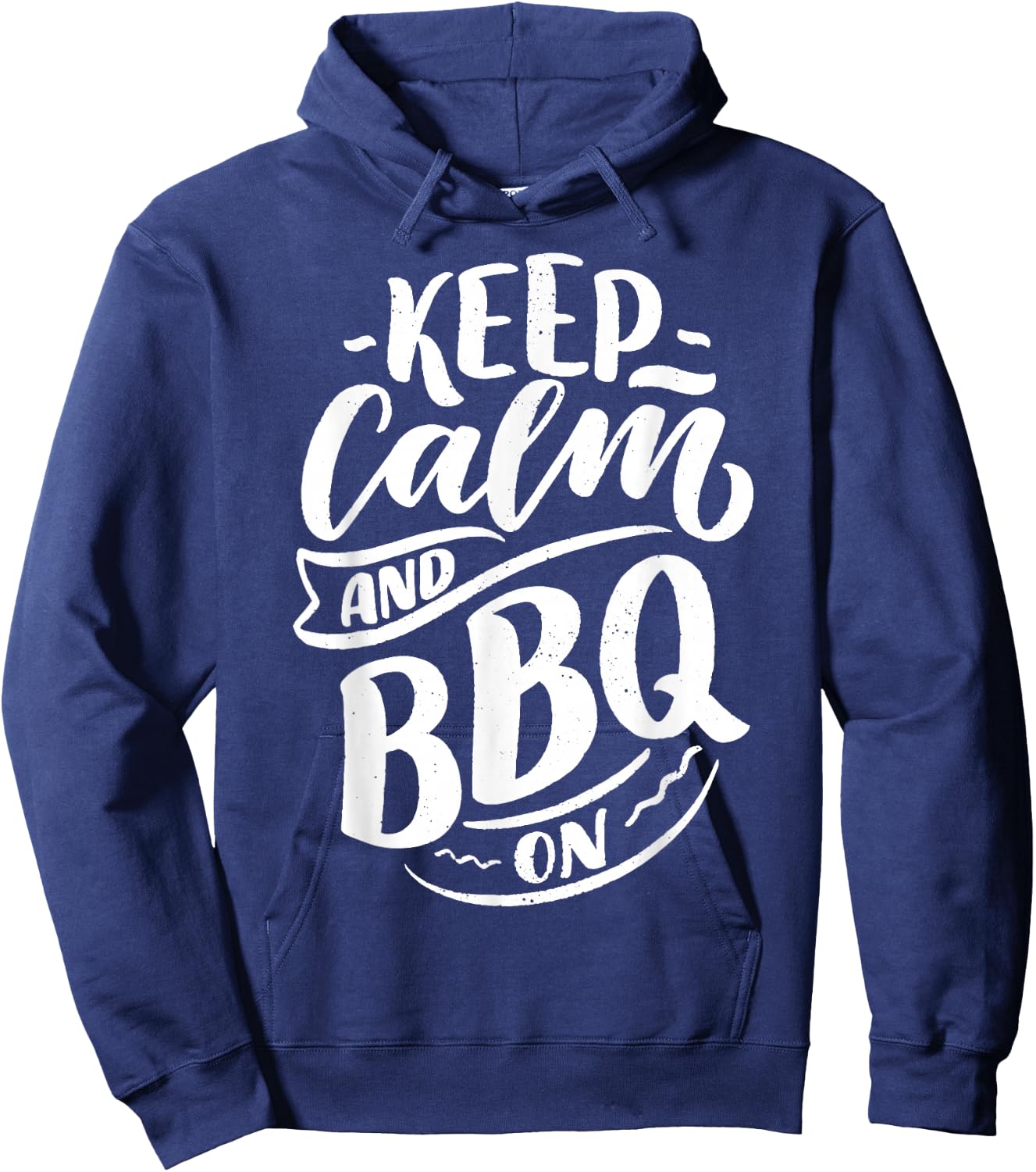 Keep Calm And BBQ On Hoodie - Hoodie | Navy