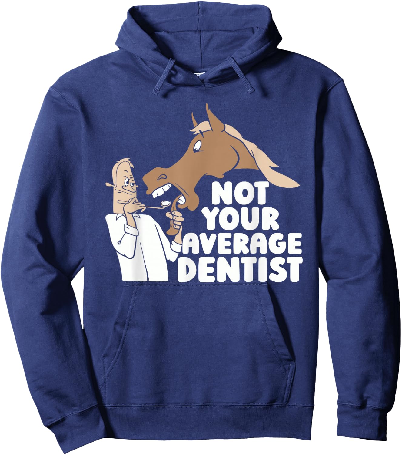 Horseback Dentist - Rider Horse Riding Hoodie - Hoodie | Navy