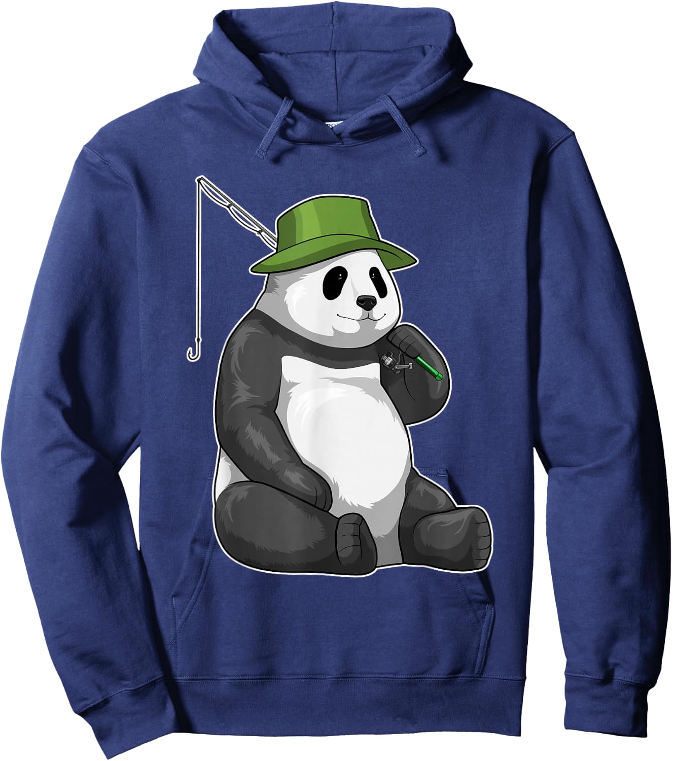 Panda Angler Fishing rod Fishing Hoodie - Hoodie | Navy