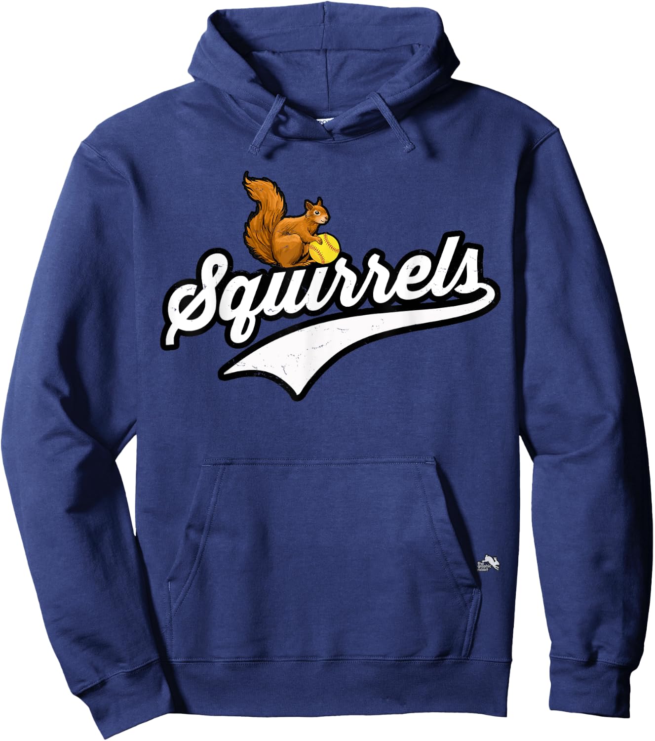 Squirrel Softball Team Hoodie - Hoodie | Navy