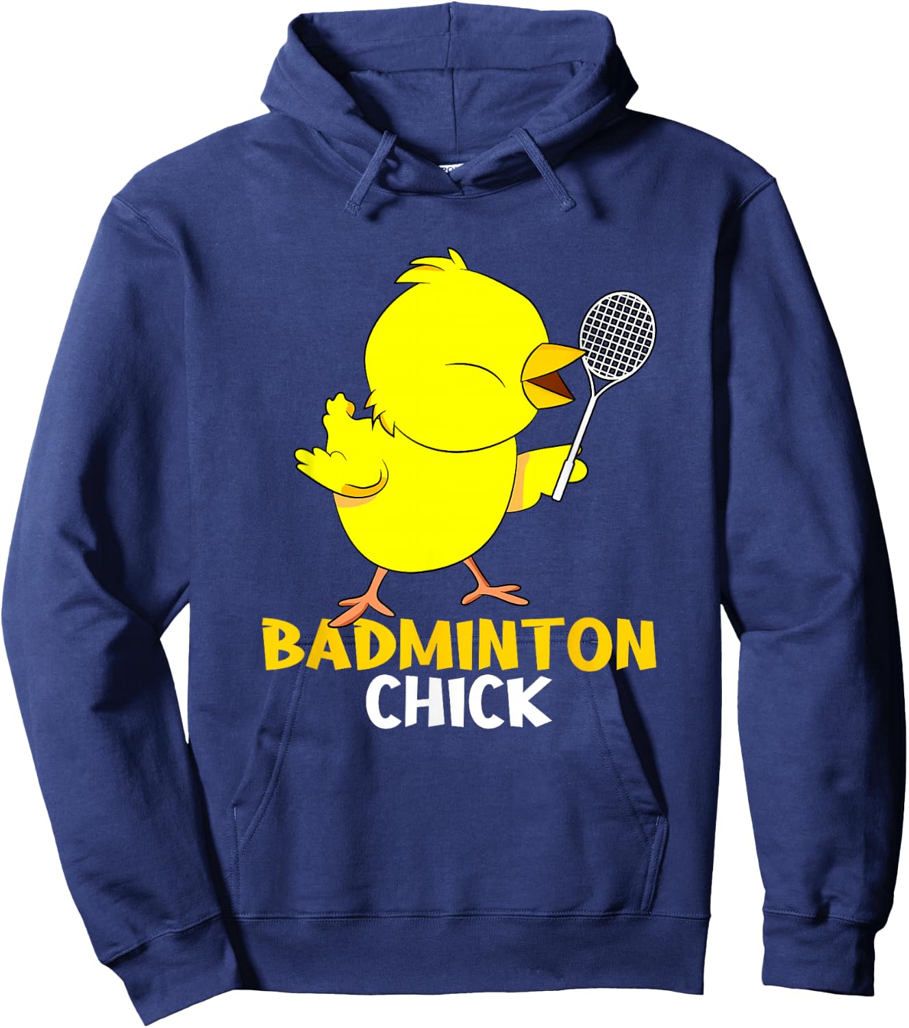 Badminton Chick Chicken Birdie Women Badminton Hoodie - Hoodie | Navy