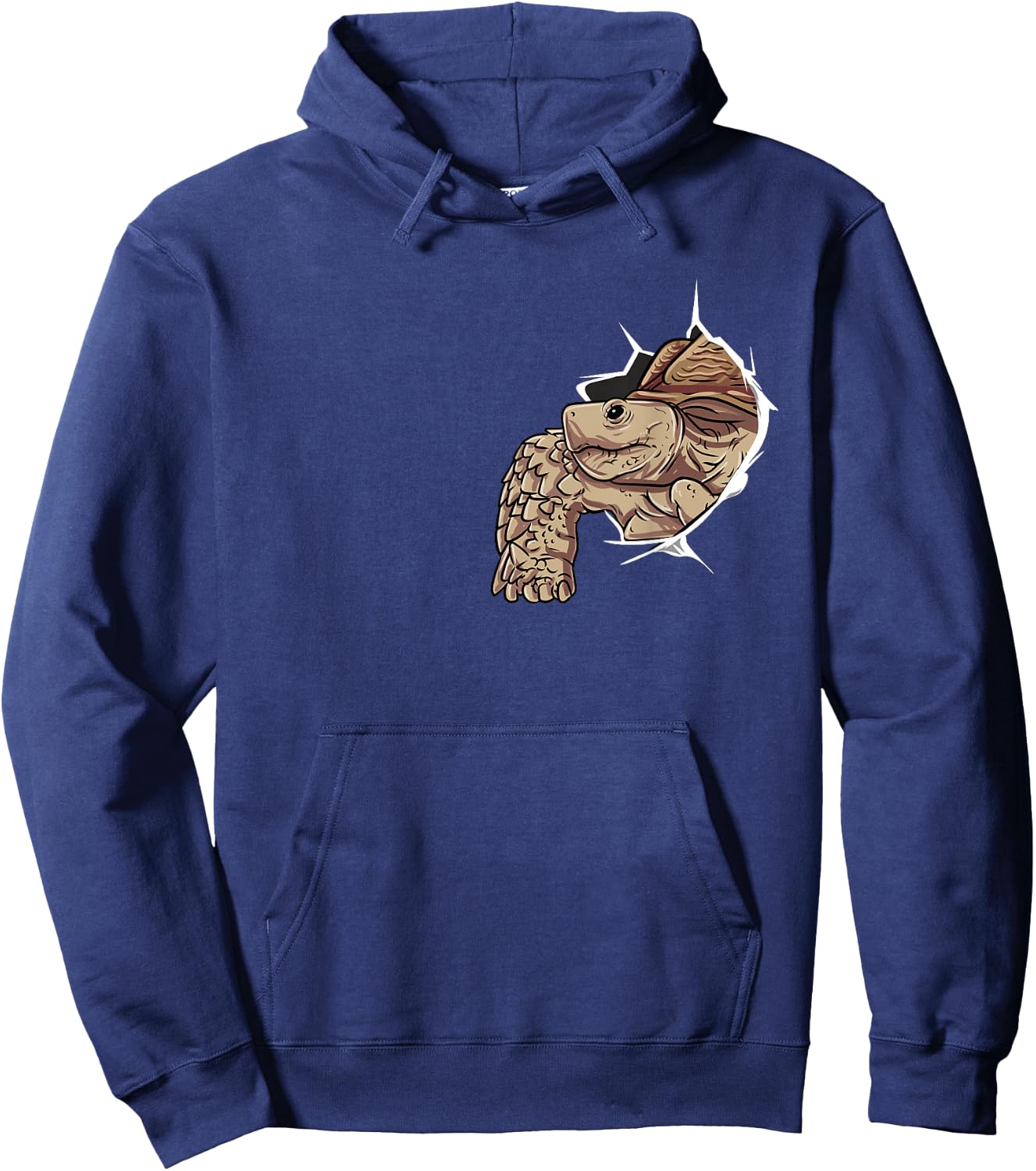 Sulcata Turtle Gift - I Love My African Hoodie - Hoodie | Navy