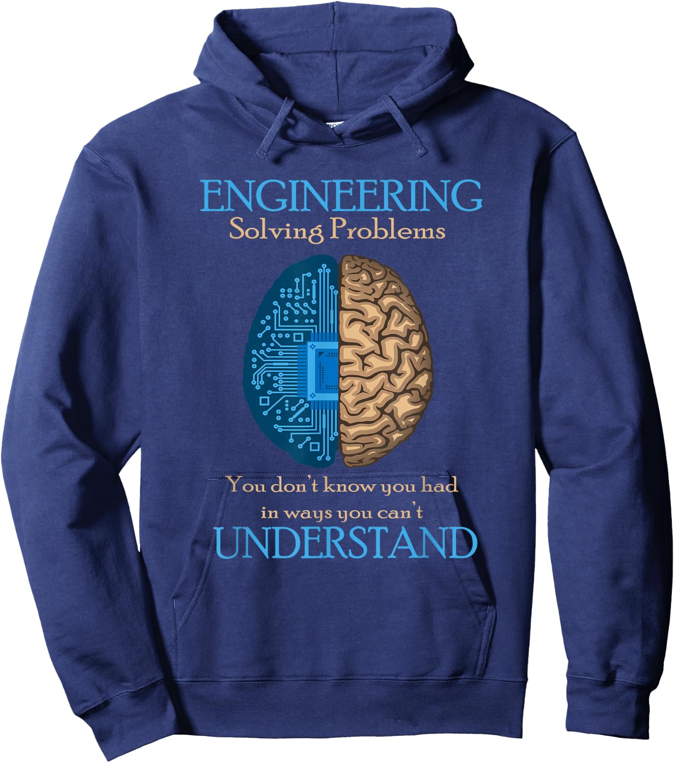 "Solving Problems" Funny Engineering Engineer Hoodie - Hoodie | Navy