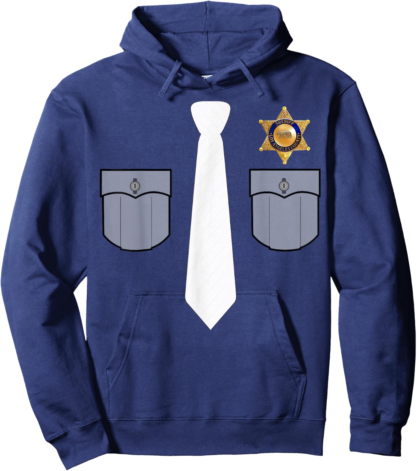 Prison Warden Prison Guard Costume Funny Gift Hoodie - Hoodie | Navy