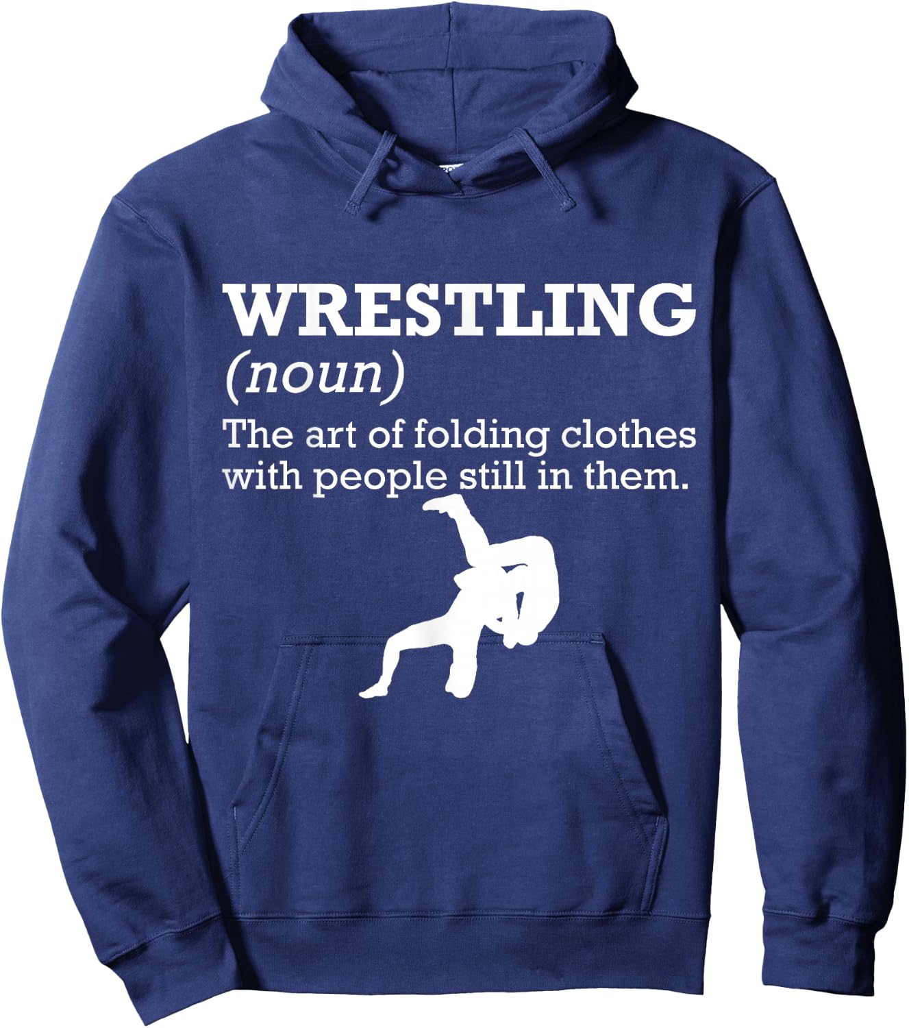 Funny Definition Wrestling Wrestler Small Hoodie - Hoodie | Navy