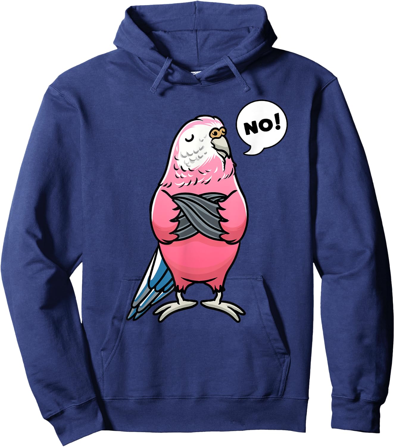 Bourke's Parrot Bird Lover Parakeet Hoodie - Hoodie | Navy