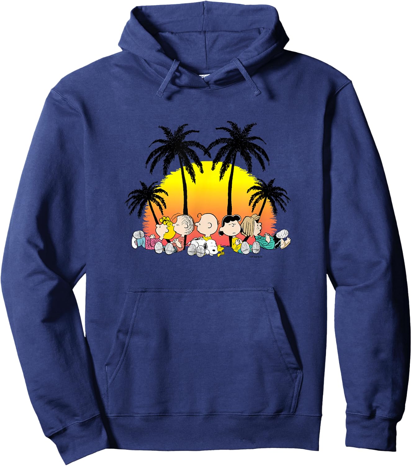 Peanuts - Snoopy Tropical Peanuts Hoodie - Hoodie | Navy
