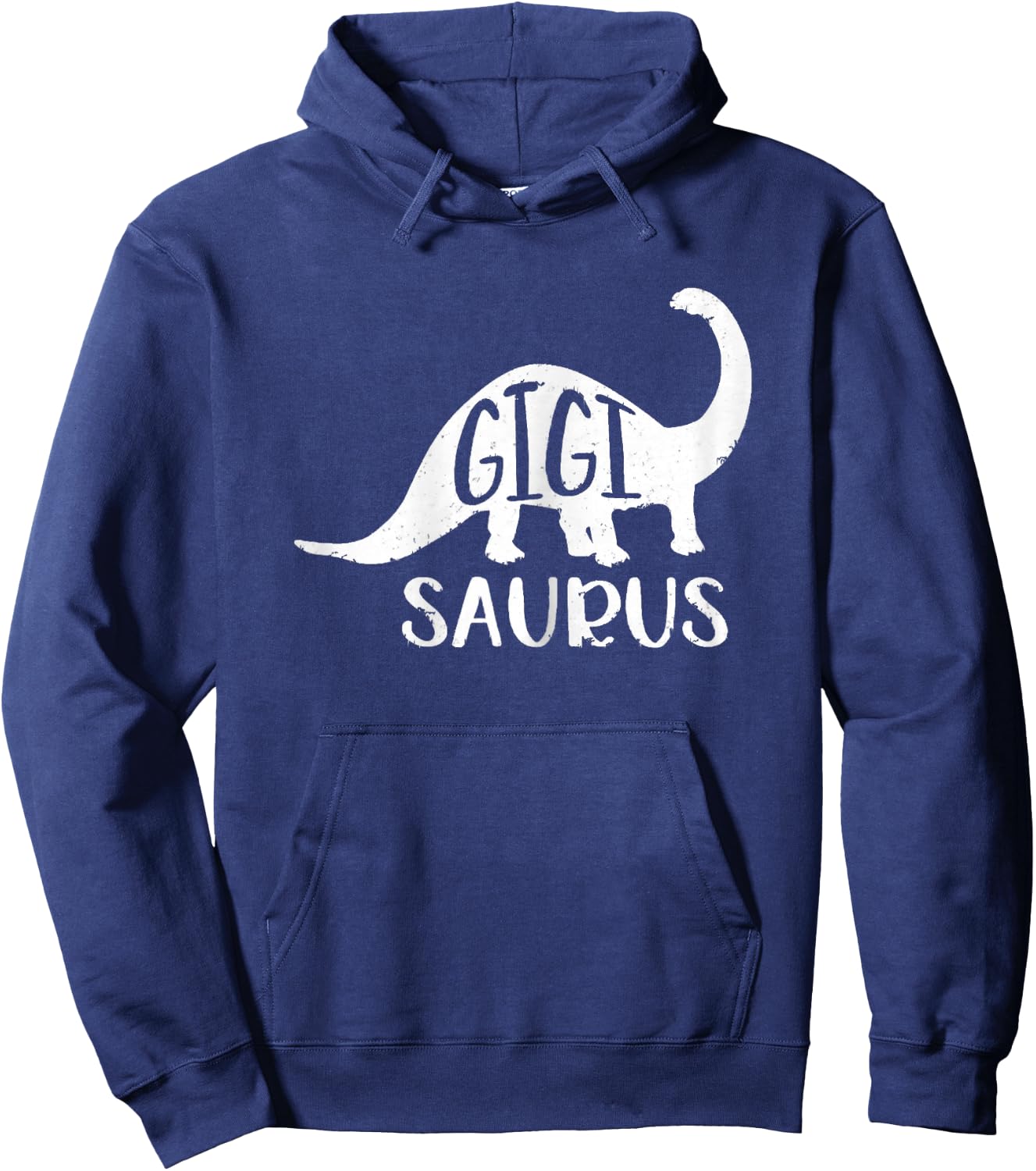 Gigisaurus Cute Dinosaur Grandma Gigi Saurus Hoodie - Hoodie | Navy