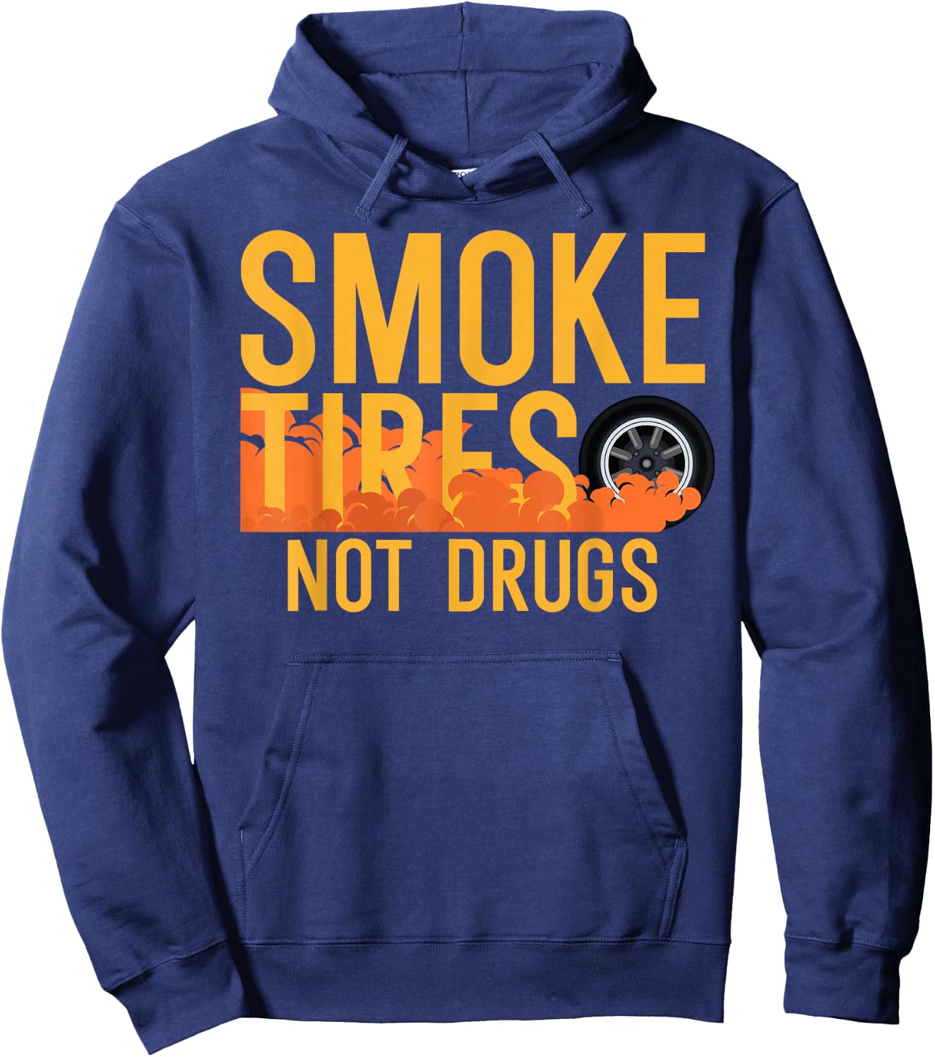 Smoking Tyre Non Drug JDM Drifter Car Drift Hoodie - Hoodie | Navy