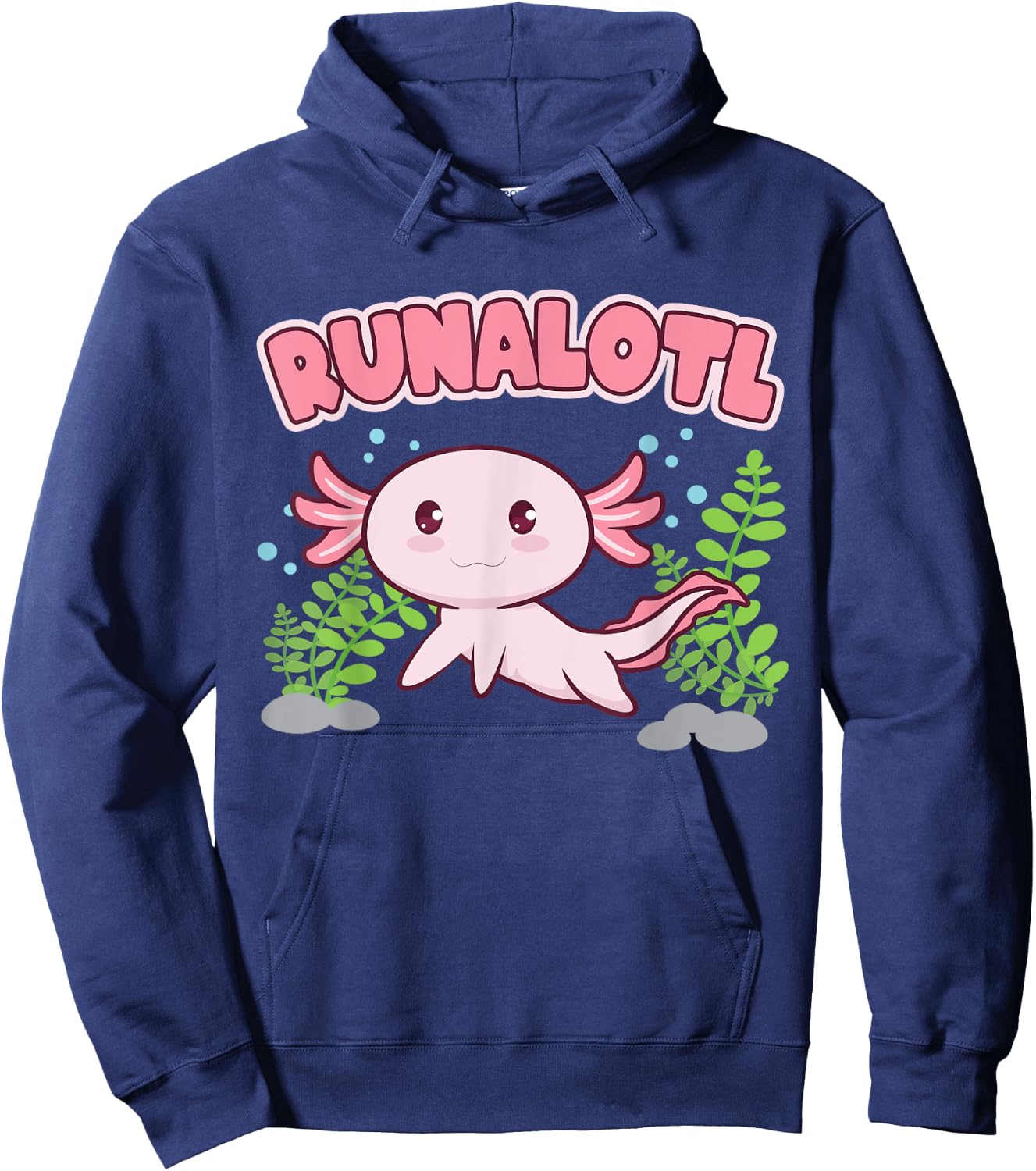 Runalotl Running Axolotl Hoodie - Hoodie | Navy