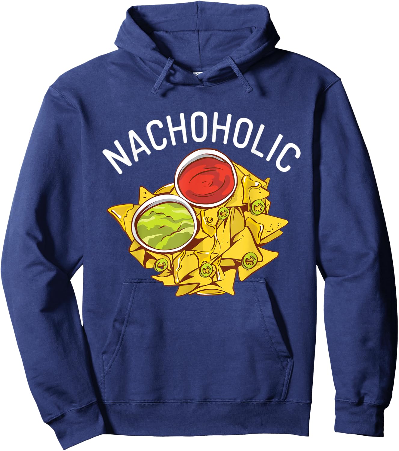 Nachoholic Snack Food Mexican Hoodie - Hoodie | Navy