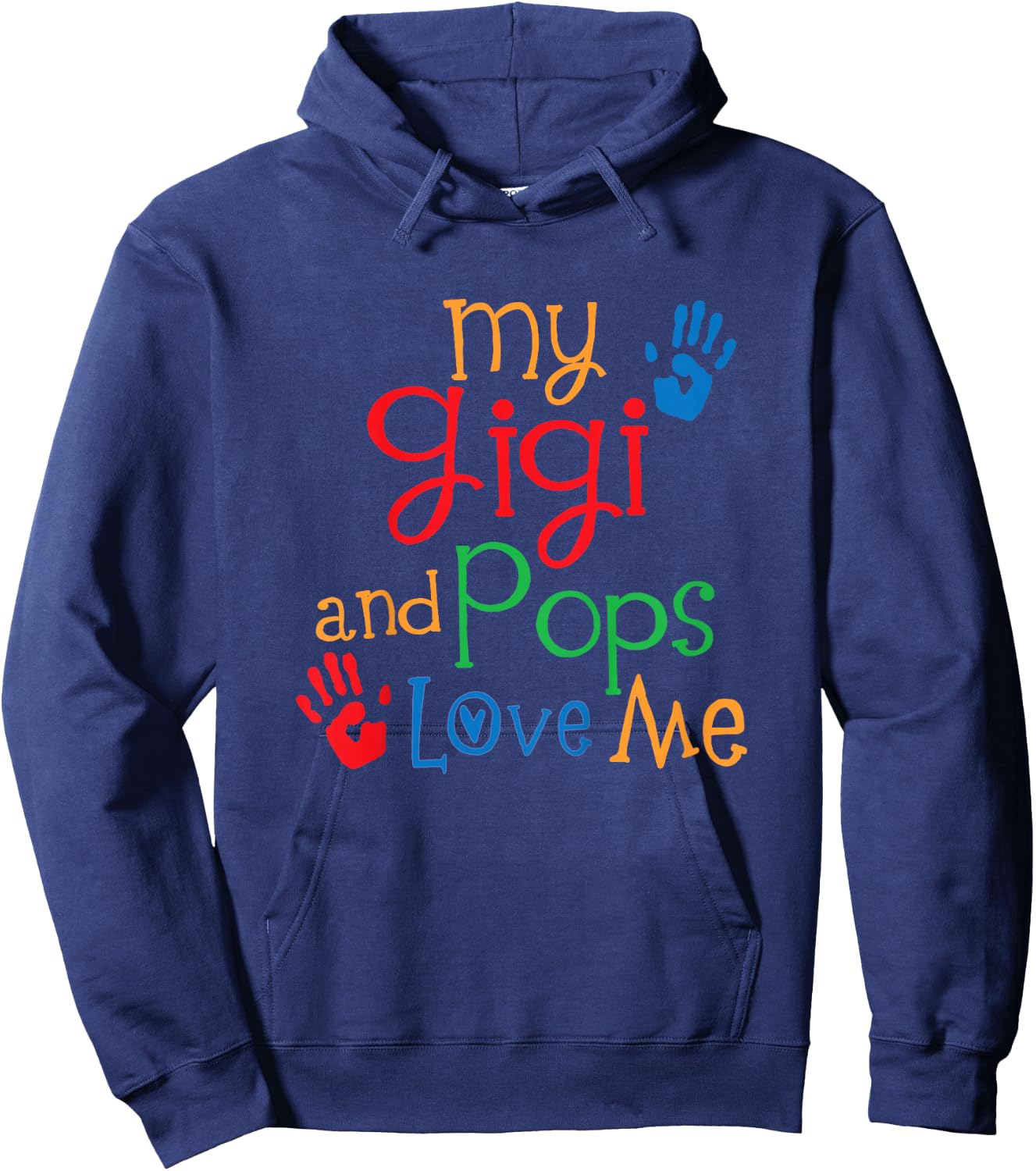 Kids My Gigi and Pops Love Me Hoodie - Hoodie | Navy