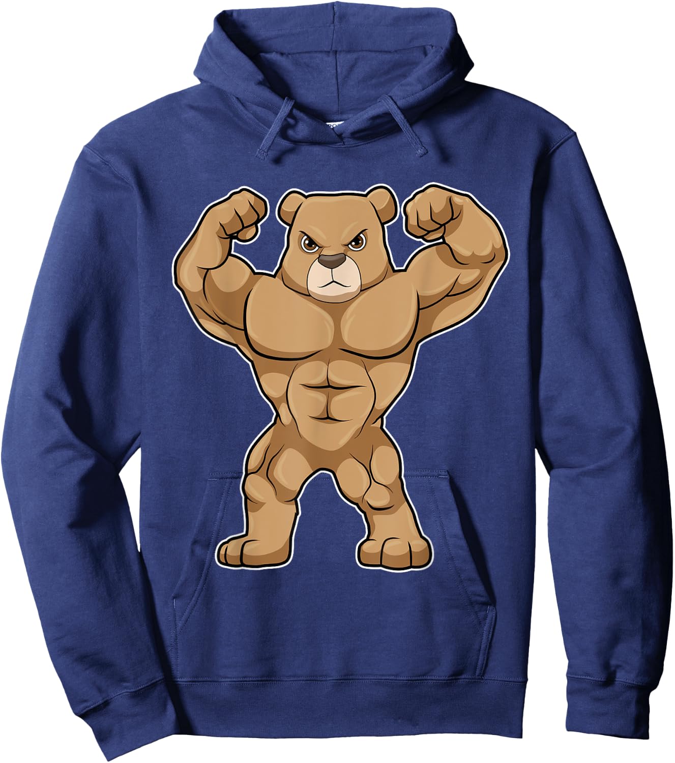 Bear Bodybuilder Bodybuilding Sports Hoodie - Hoodie | Navy