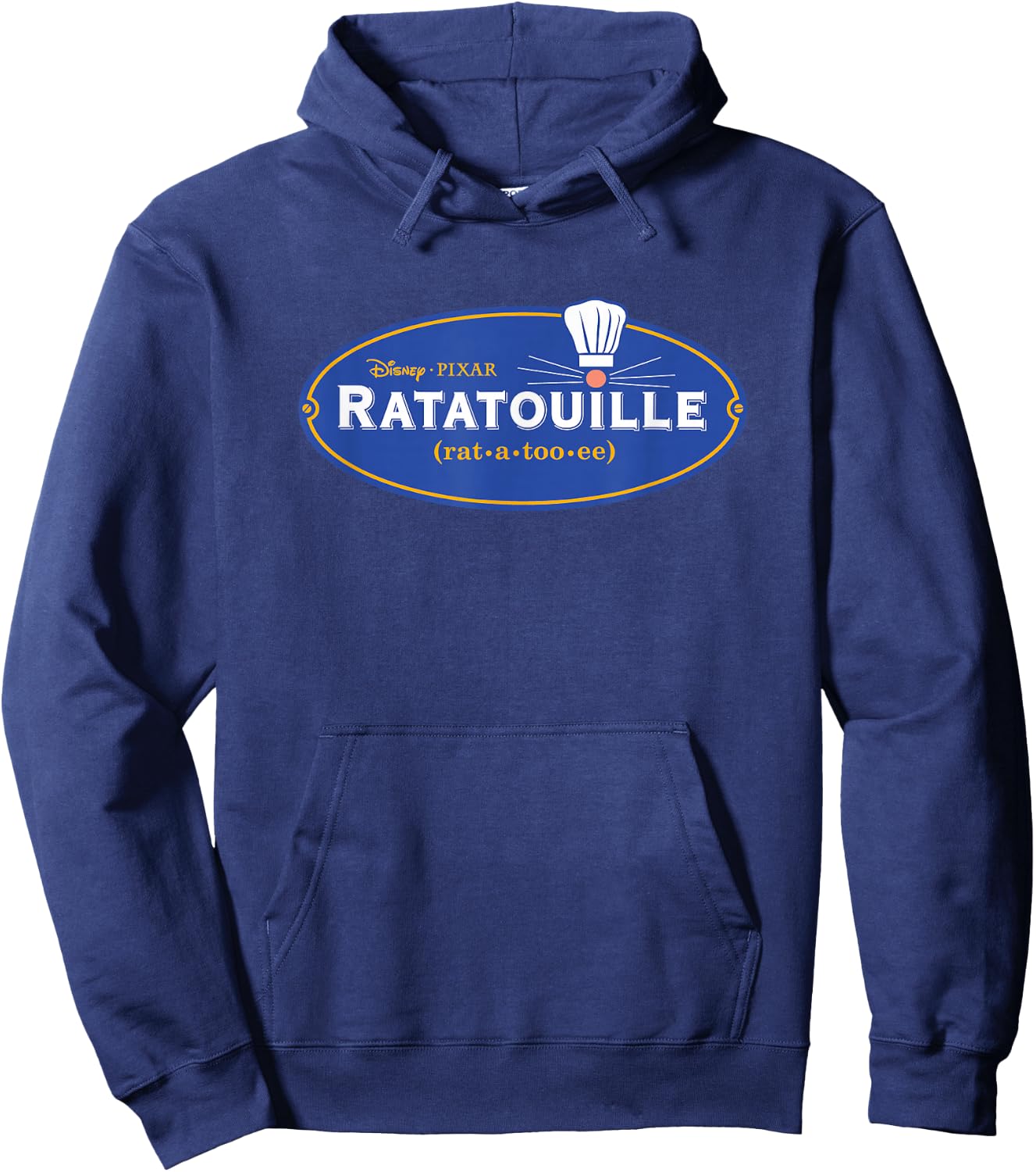 Disney Pixar Ratatouille Movie Logo Hoodie - Hoodie | Navy