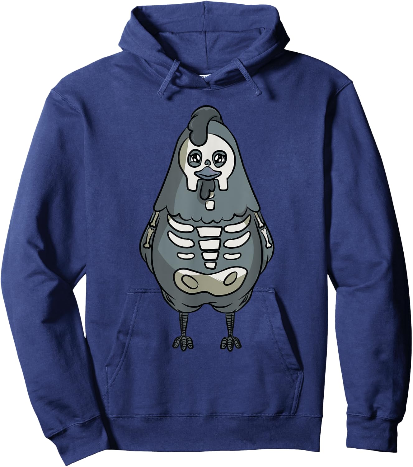 Chicken Skeleton Costume for Halloween Chickens Hoodie - Hoodie | Navy